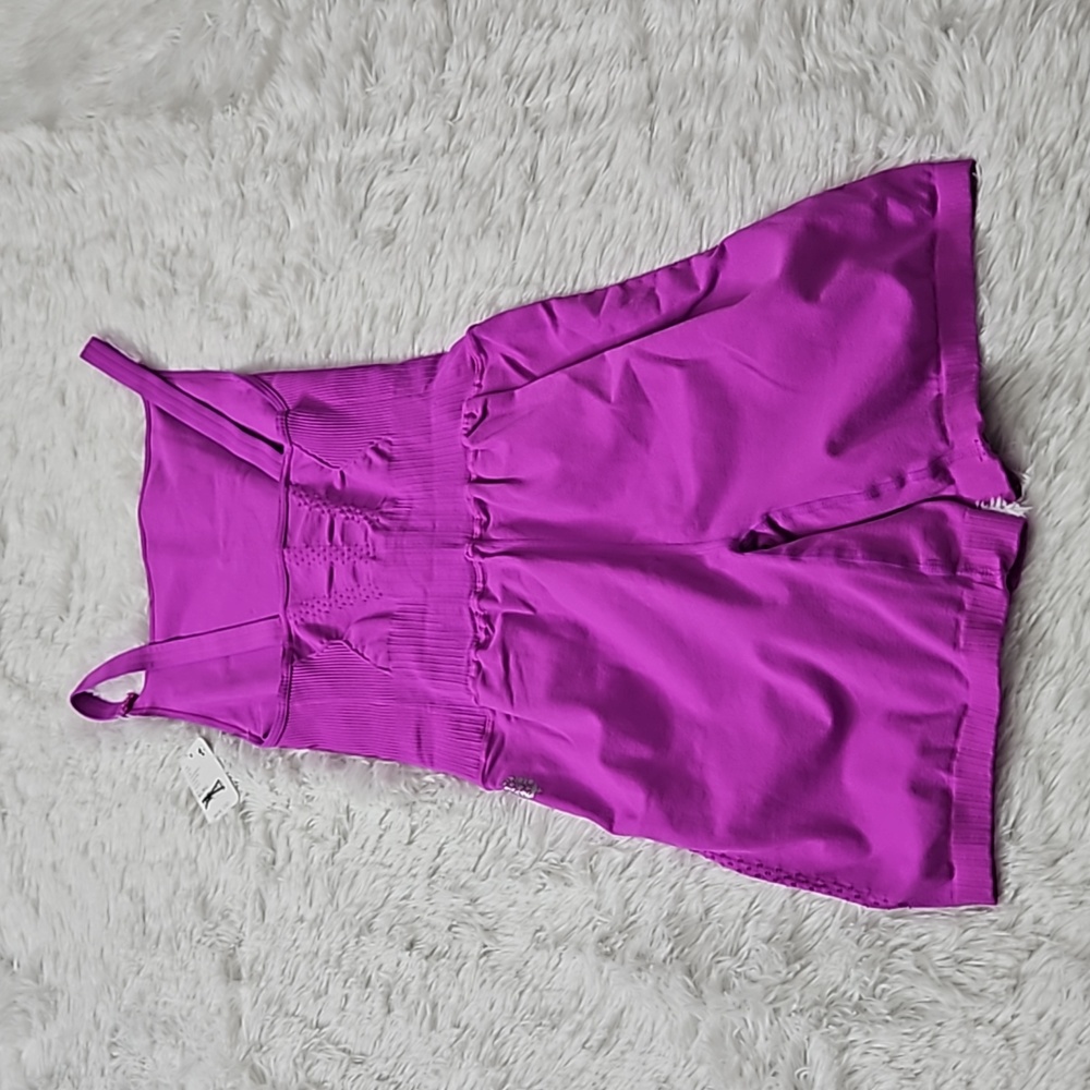 Free People Good Karma High Neck Runsie Neon Magenta. - Picture 3 of 13